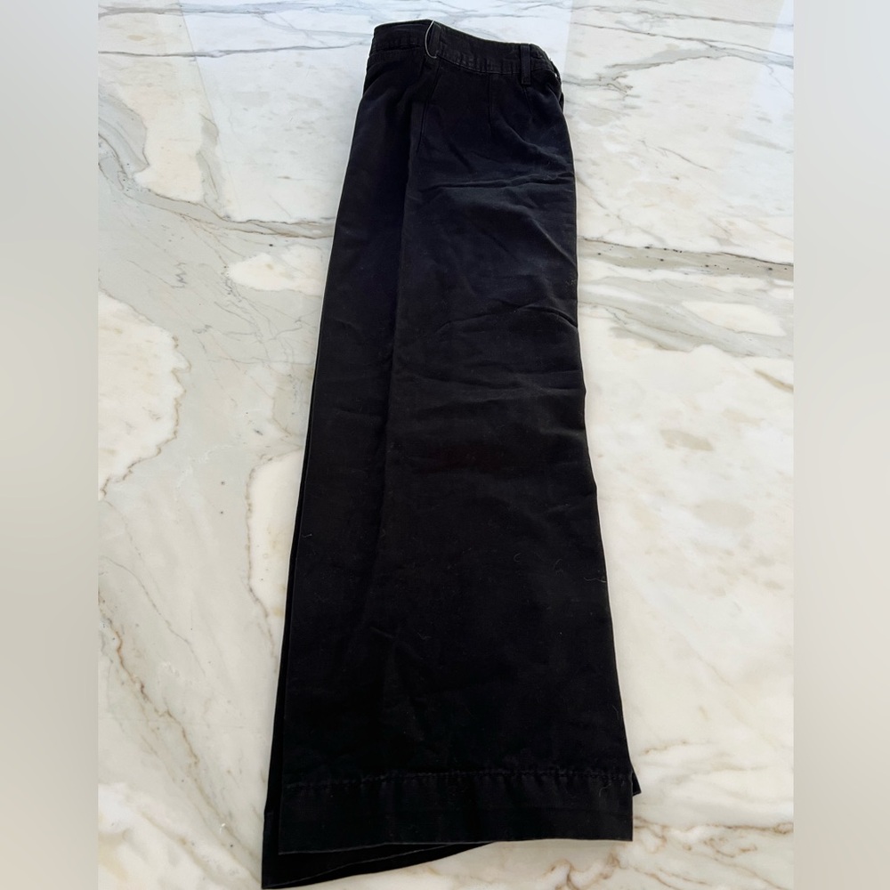 WE THE FREE BLACK COTTON HIGH RISE WIDE LEG JEAN PANTS SIZE US 24 - Picture 9 of 17